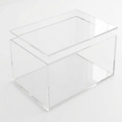 Şeffaf Kapaklı Pleksi Kutu 20x15x10