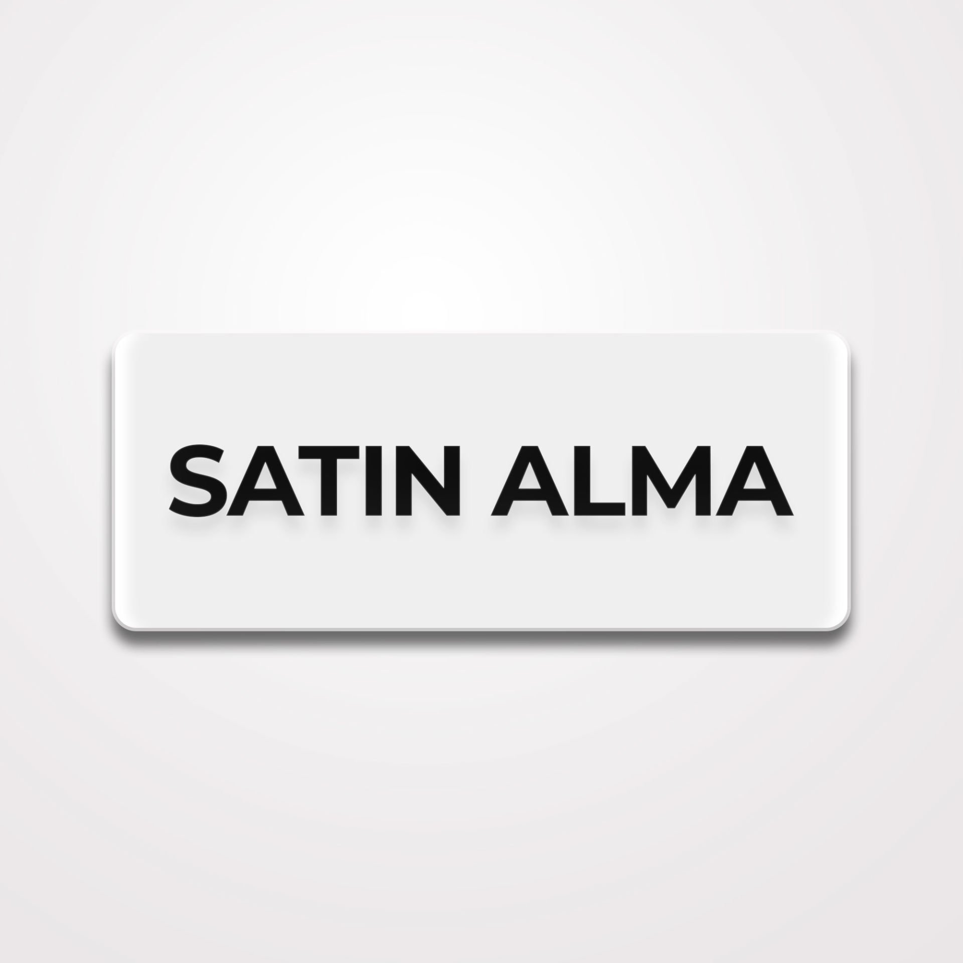 Pleksi Yönlendirme Satın Alma - Beyaz