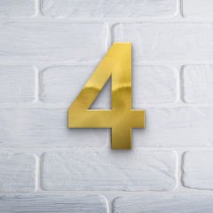 Yapışkanlı Pleksi Gold Ayna Numara 4