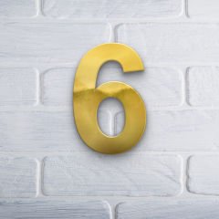 Yapışkanlı Pleksi Gold Ayna Numara 6