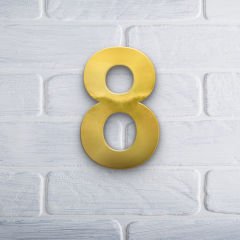 Yapışkanlı Pleksi Gold Ayna Numara 8