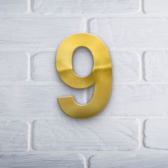 Yapışkanlı Pleksi Gold Ayna Numara 9