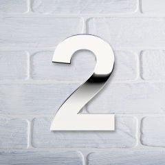Yapışkanlı Pleksi Gümüş Ayna Numara 2