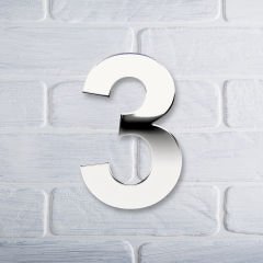 Yapışkanlı Pleksi Gümüş Ayna Numara 3
