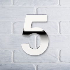 Yapışkanlı Pleksi Gümüş Ayna Numara 5