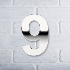 Yapışkanlı Pleksi Gümüş Ayna Numara 9