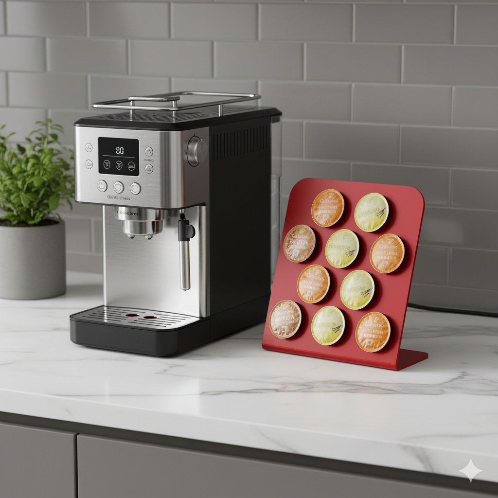 Kapsül Kahve Standı (Tchibo Uyumlu 10 Kapsül Kapasiteli)