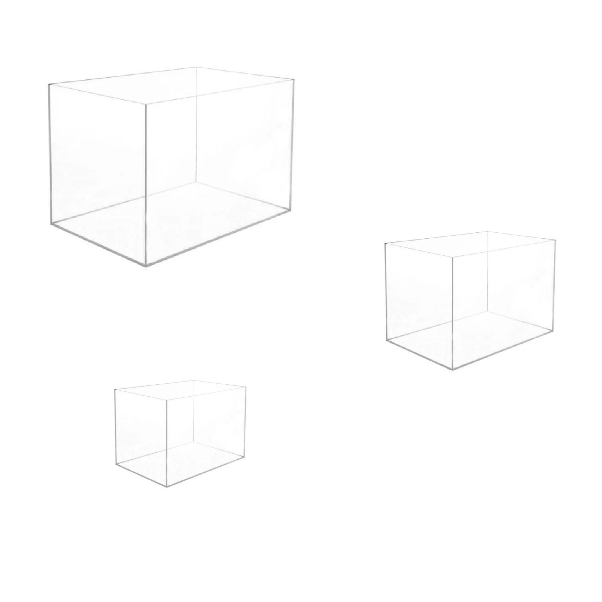 Kapaksız Saklama Kutusu (Şeffaf 3 Adet)