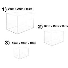 Kapaksız Saklama Kutusu (Şeffaf 3 Adet)