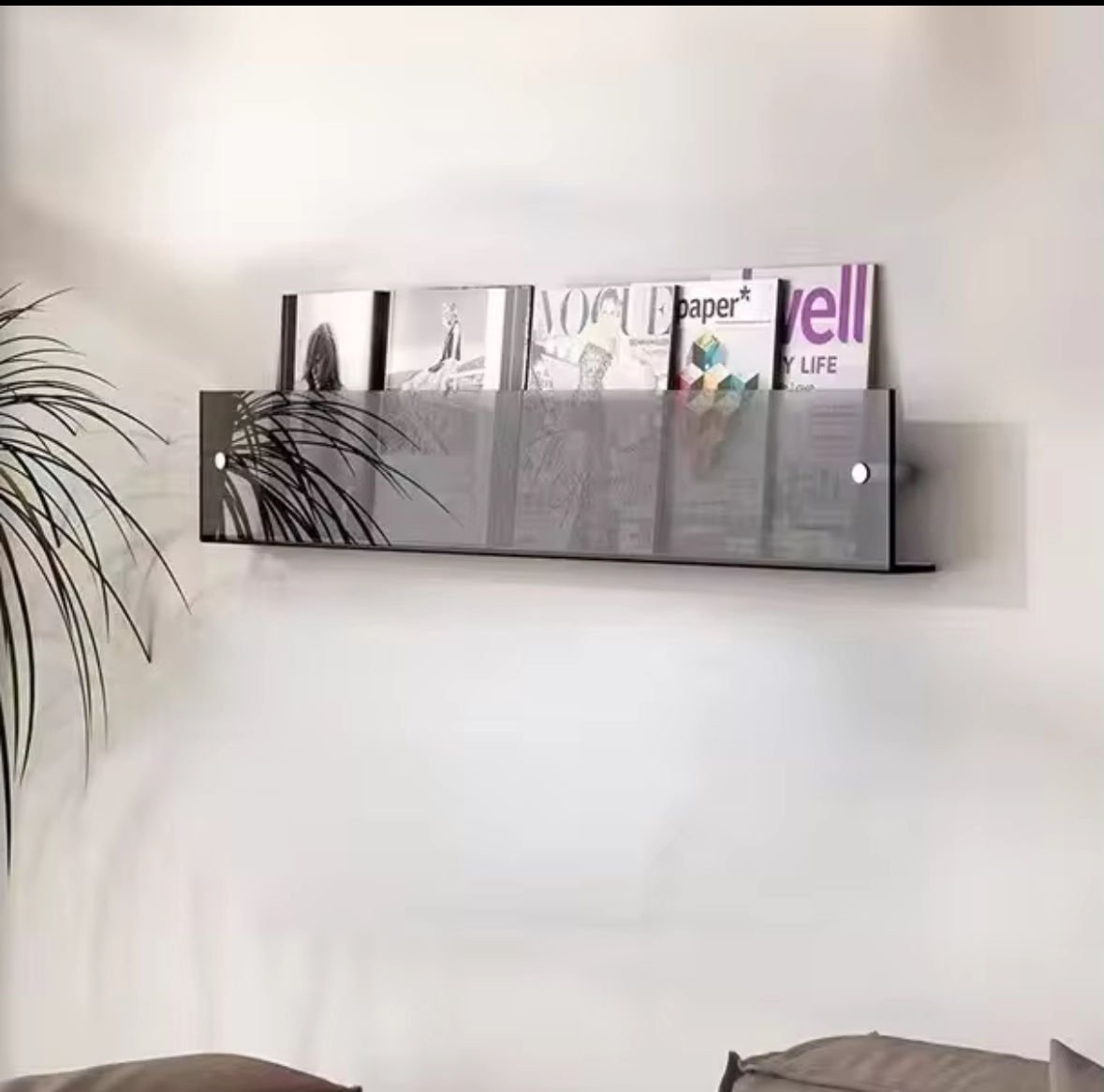 Dekoratif Kitap Raf Füme - 50cm