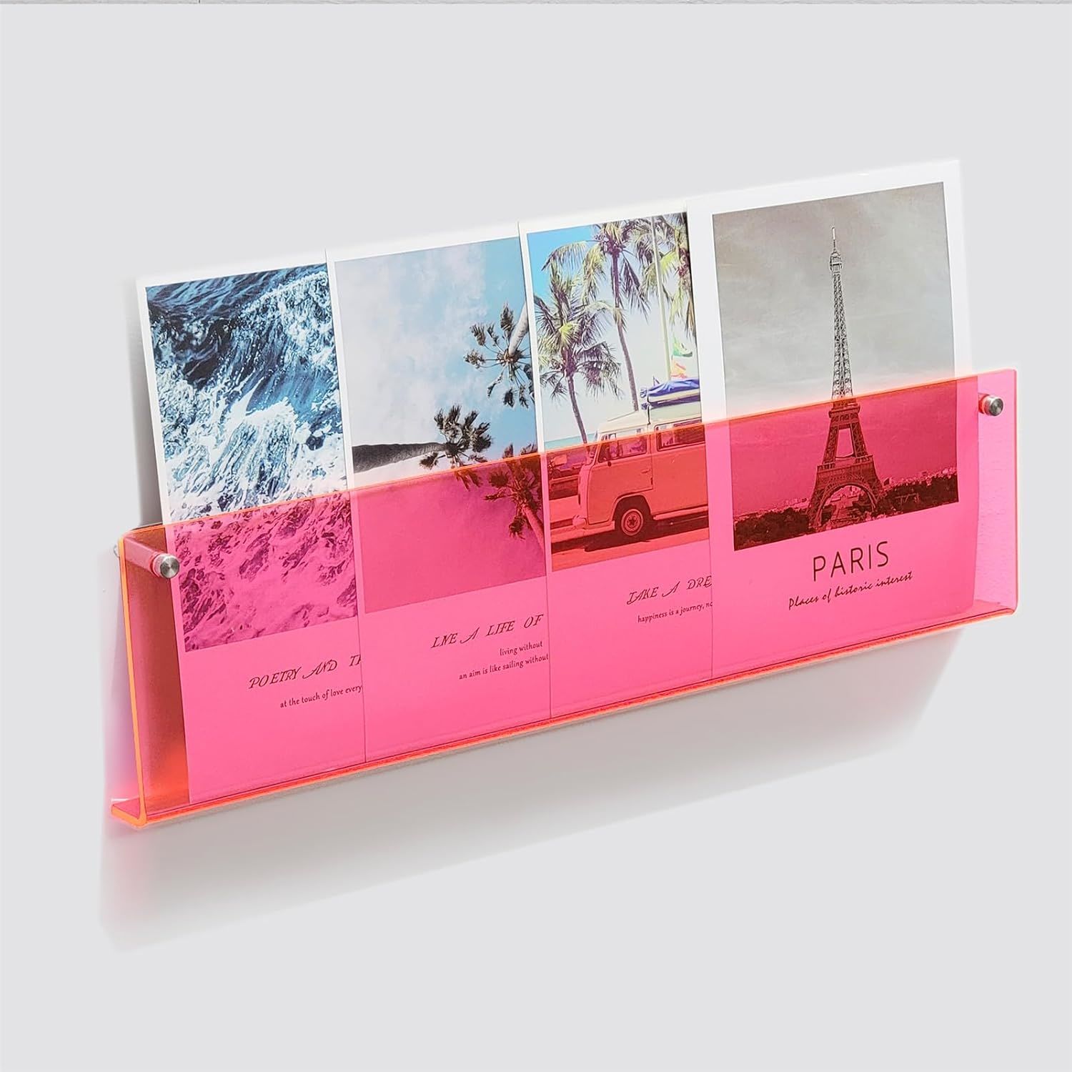 Dekoratif Kitap Raf Pembe - 50cm