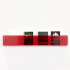 Dekoratif Kitap Raf Bordo - 70cm