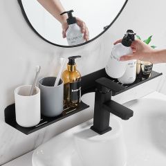 Musluk Önü Lavabo Raf Siyah