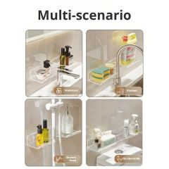 Musluk Önü Lavabo Raf Şeffaf