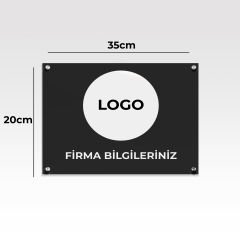 Ofis Kapı Tabelası Siyah