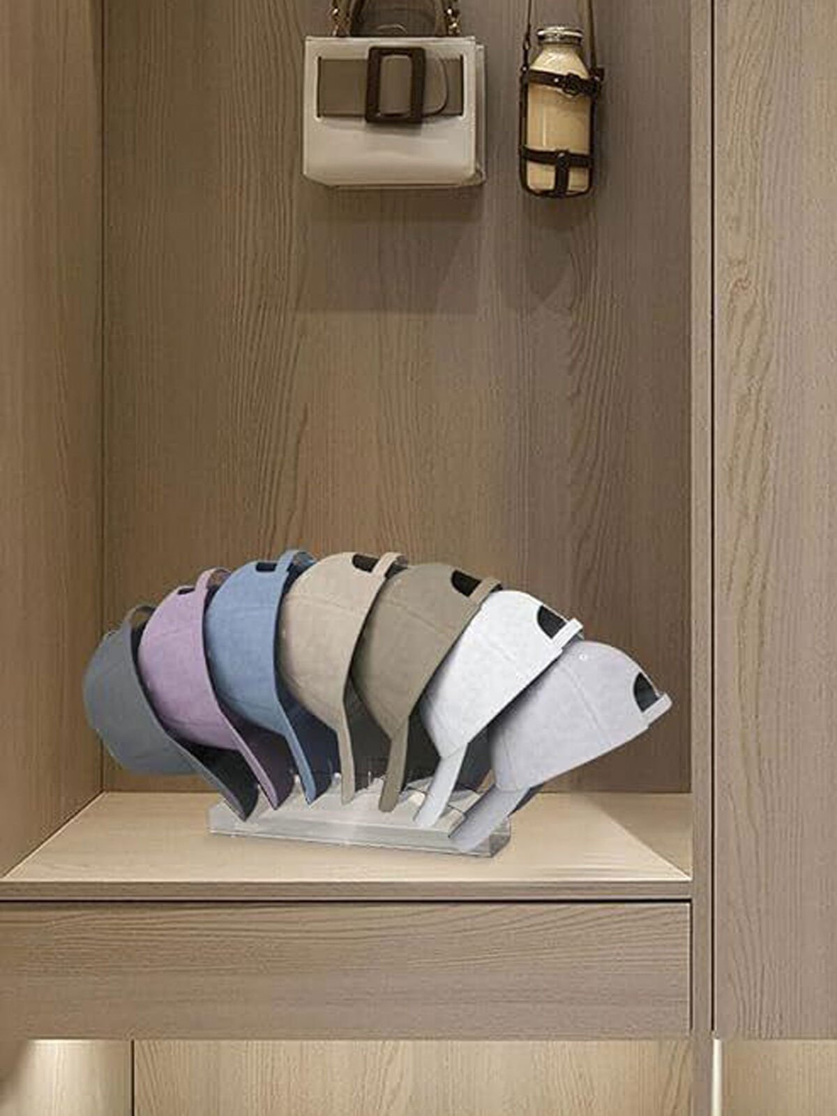 Oval Şapka Organizer Şeffaf