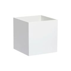 Renkli Kapaksız Pleksi Kutu Beyaz - 15x15x15